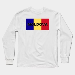 Moldova Flag Colors Long Sleeve T-Shirt